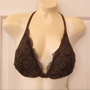 Large Olive Green Victoria Secret Lace Bralette